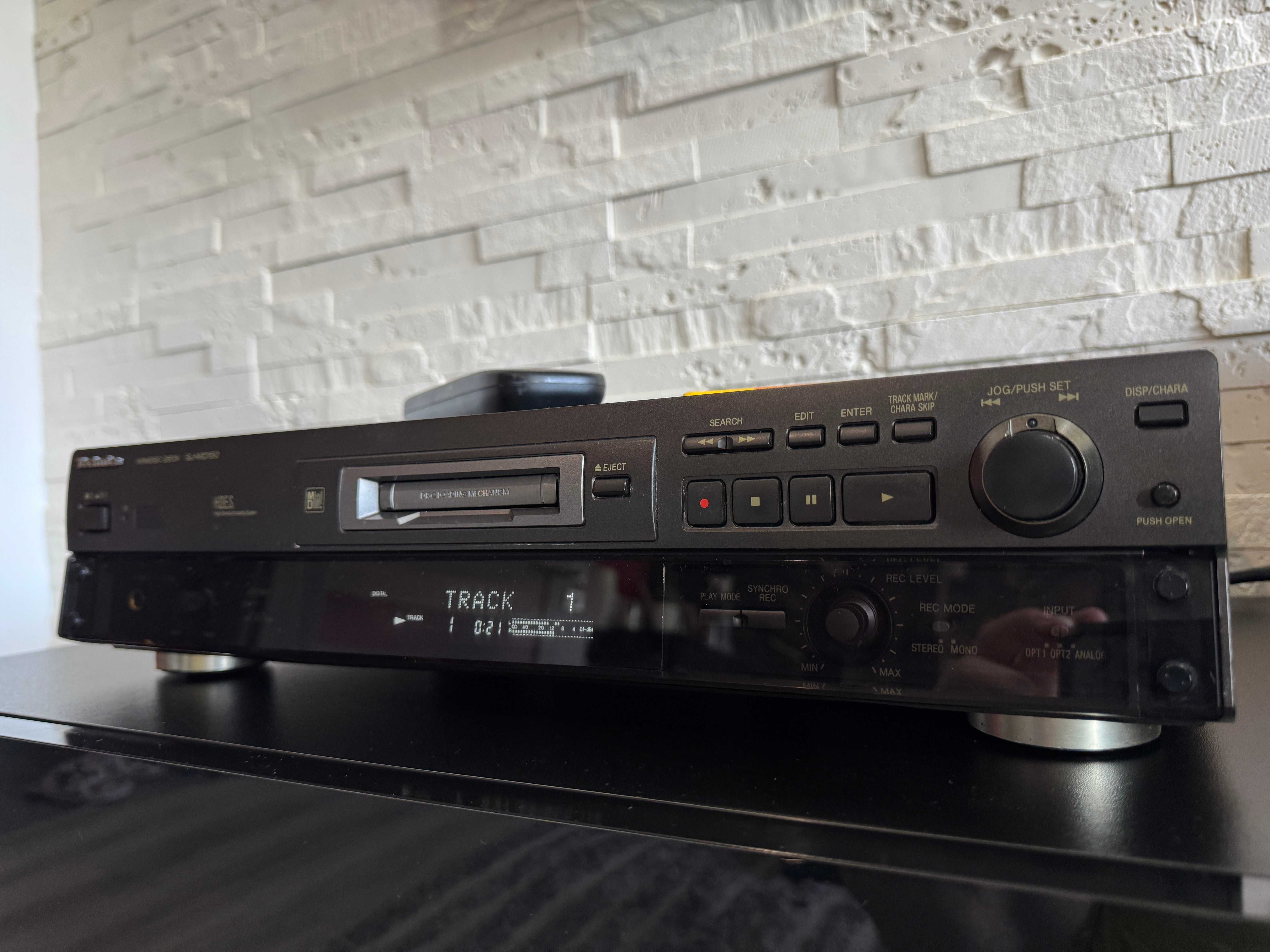 Technics SJ-MD150 odtwarzacz MiniDisc Pilot stan Gabinetowy
