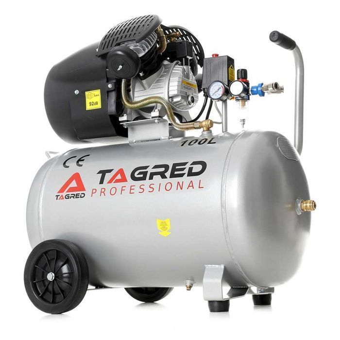 Kompresor Olejowy V2 100L sprężarka dwutłokowa kompresor dwutłokowy