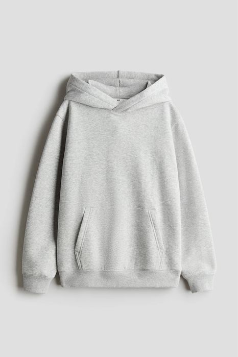 szara bluza z kapturem h&m