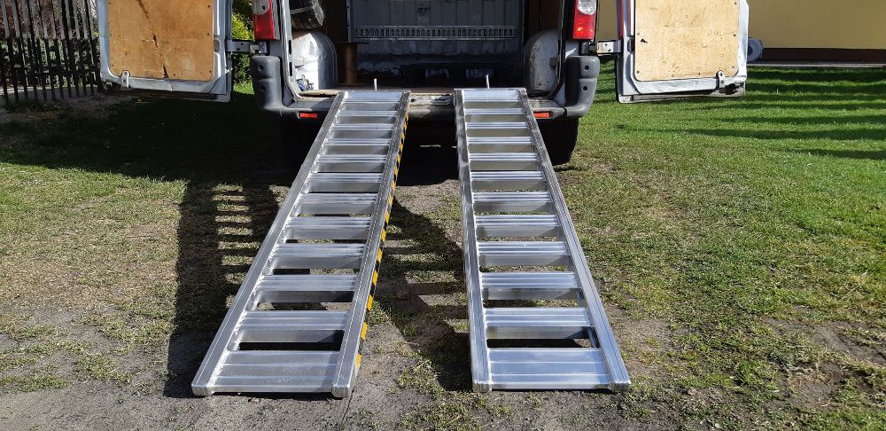 Najazdy Aluminiowe 3M 6ton Lekkie i wytrzymałe rampy trapy RATY 0%