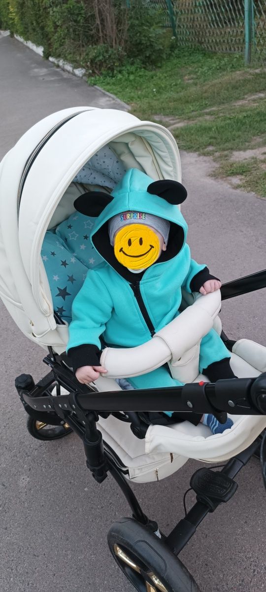 Коляска Bebi Pram 2в1 екошкіра