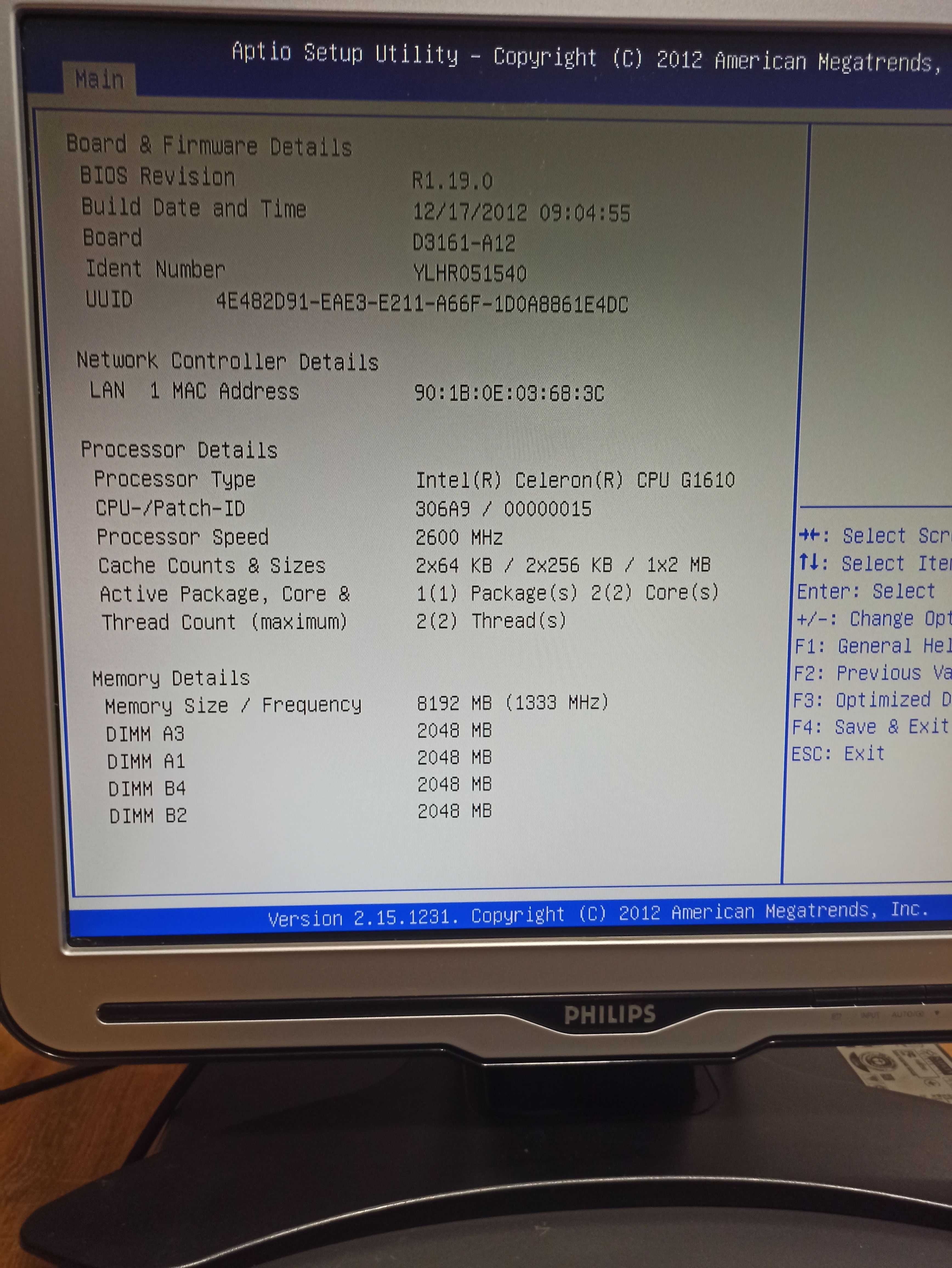 ПК Fujitsu ESPRIMO E710 Intel Celeron G1610 8Гб 250Гб + Монитор 19