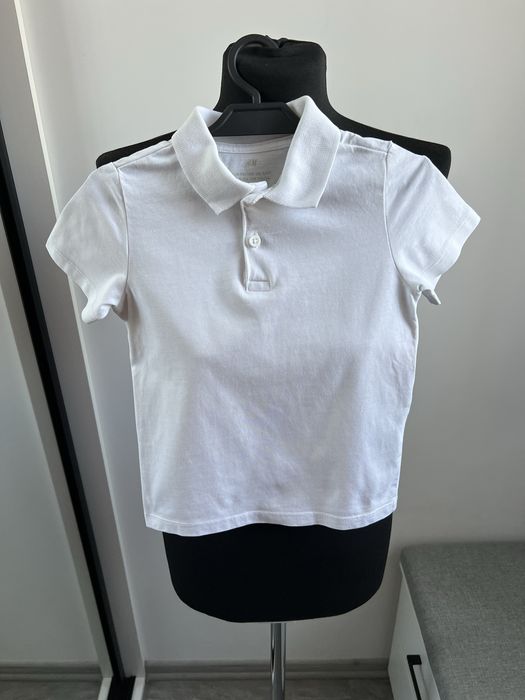 Buała koszulka polo H&M