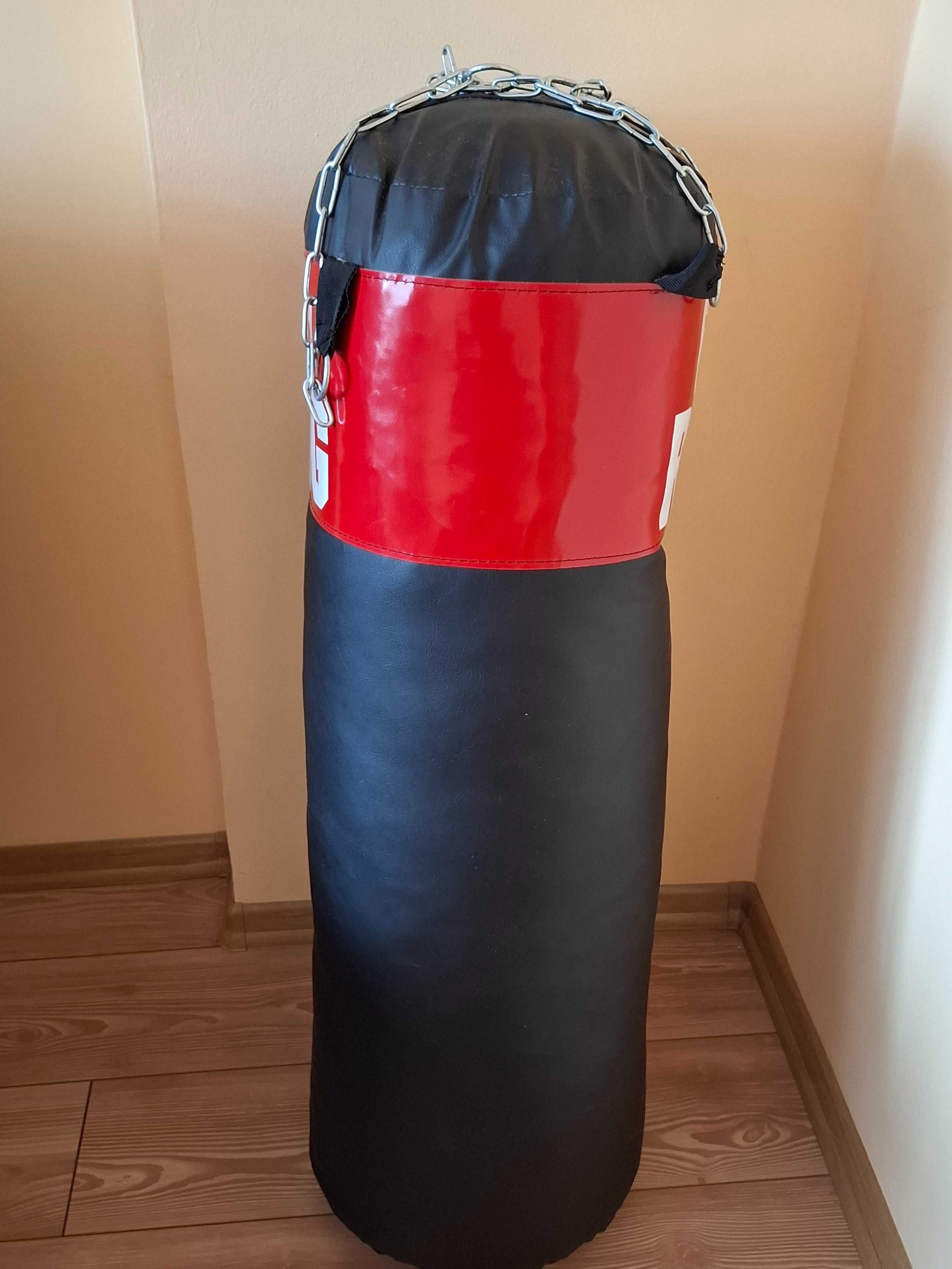 Worek bokserski 100x35 cm+mocowanie sufitowe. Nowy!