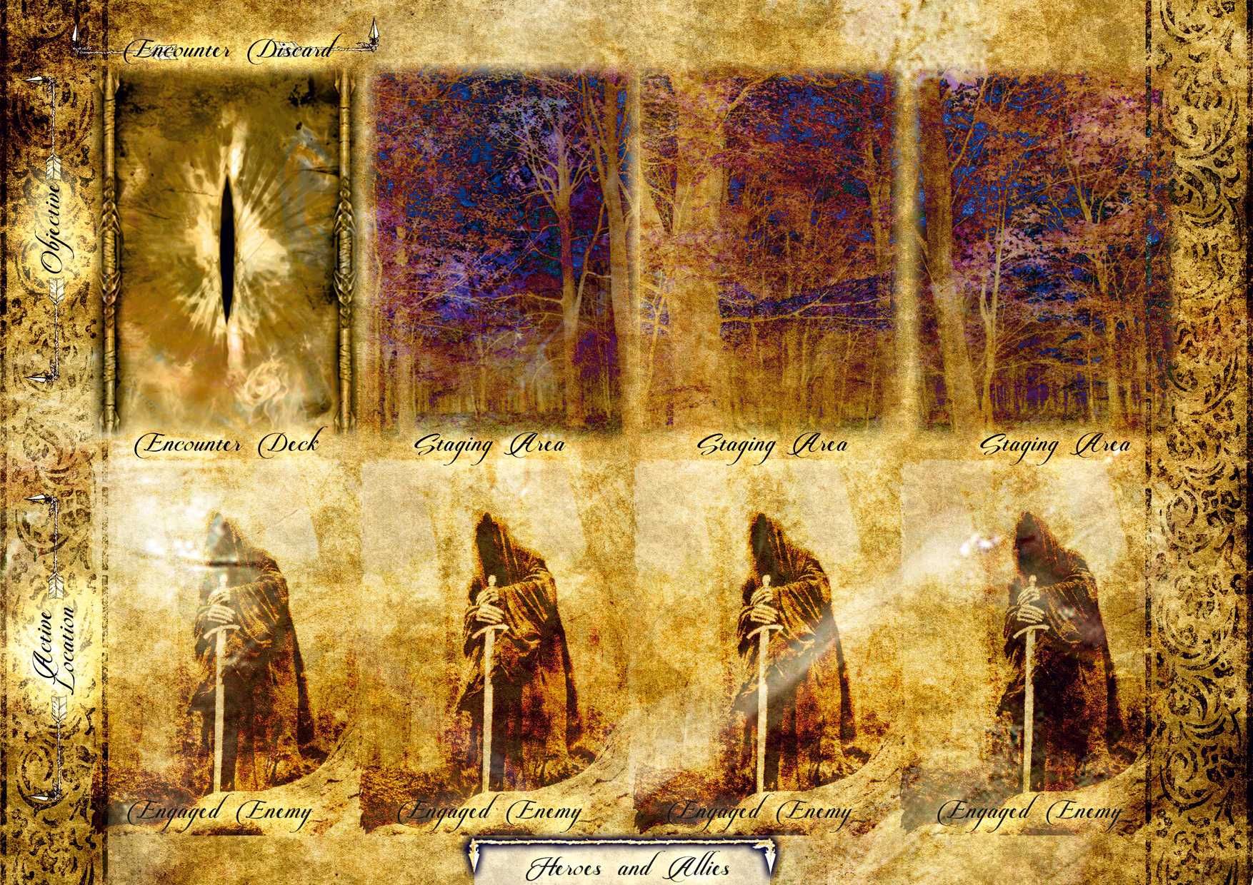 Plansza do gry LOTR - Władca PIERŚCIENI + KUBEK i 2 GRATISY
