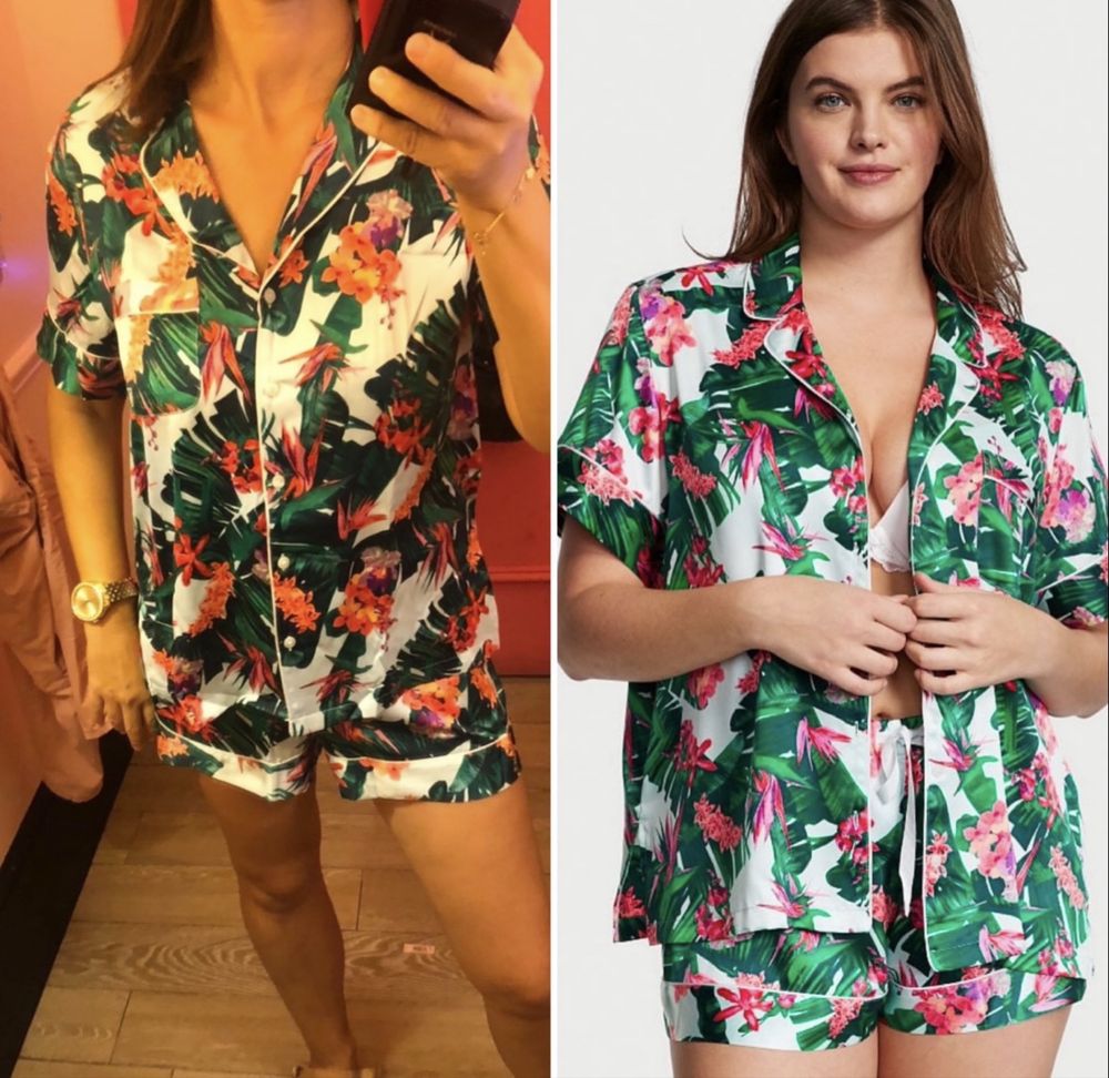 р.S женская сатиновая пижама Victoria’s Secret