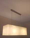 Lampa wisząca abażur duża