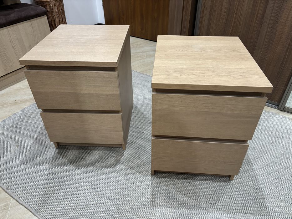 2 szafki nocne Ikea Malm 2 szuflady