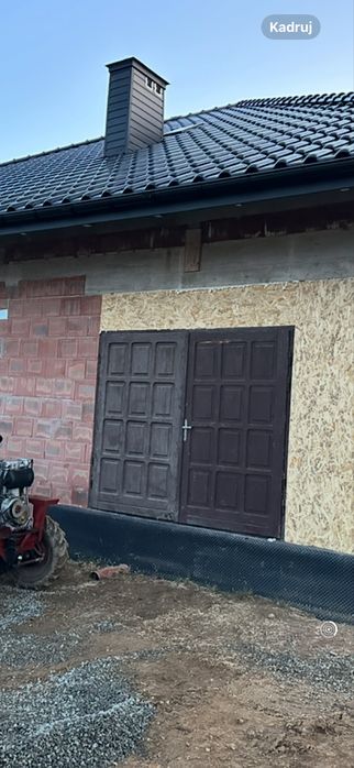 Drzwi garażowe czasowe brama garażowa na budowe