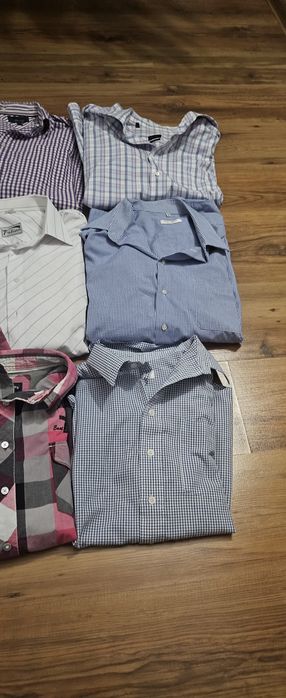 Eleganckie koszule z krótkim i długim rękawem meskie 42/43