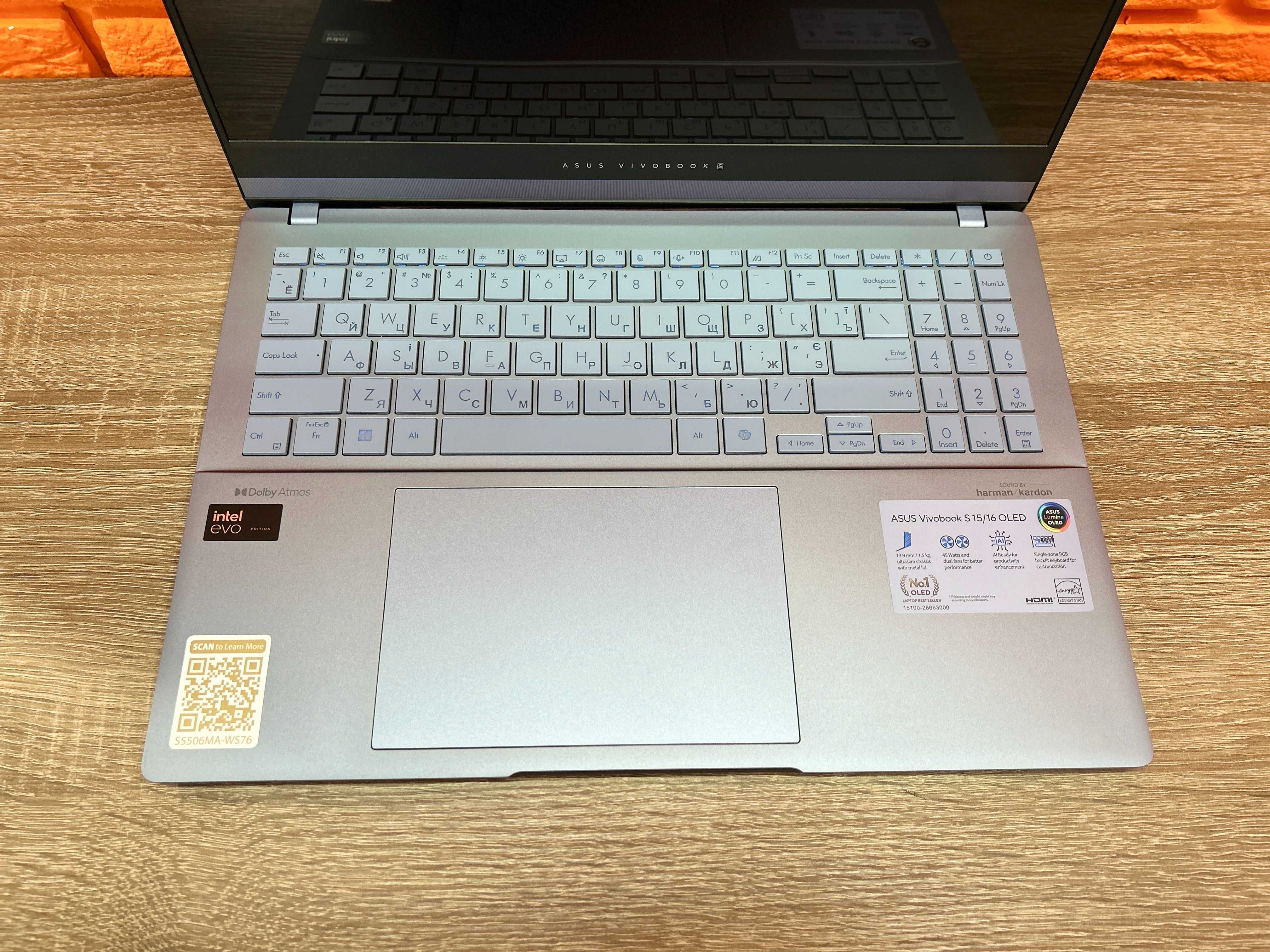 15.6'' Asus VivoBook S 15/3K OLED 120Гц/Ultra 7 155H (16ядер), 1TB, 16