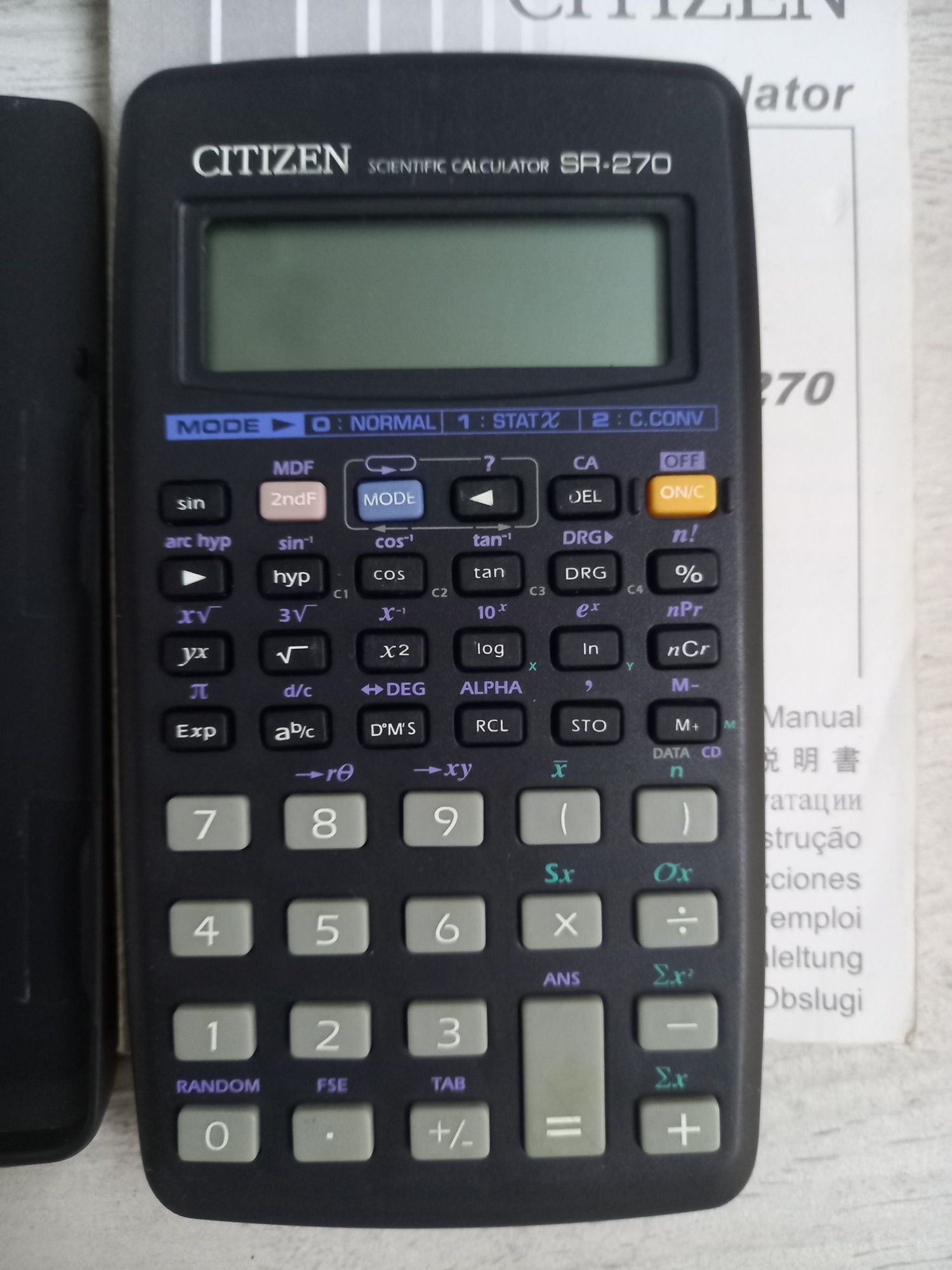 Калькулятор научный Citizen SR 270