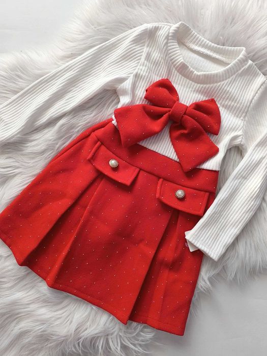 NOWOŚĆ Sukienka prążek 110 do 152 święta