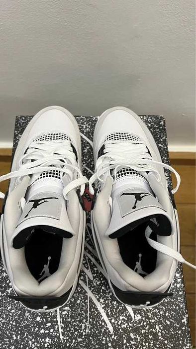 Jordan_4_Retro_Black_Military Biegania / Roz.42