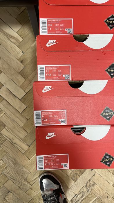 Оригінал!Кросівки Nike Dunk Low Gore-Tex “Triple Black”(HQ2053-001)