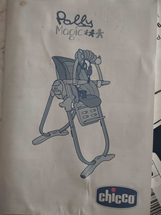 Cadeira de refeição e espreguiçadeira Chicco Polly Magic