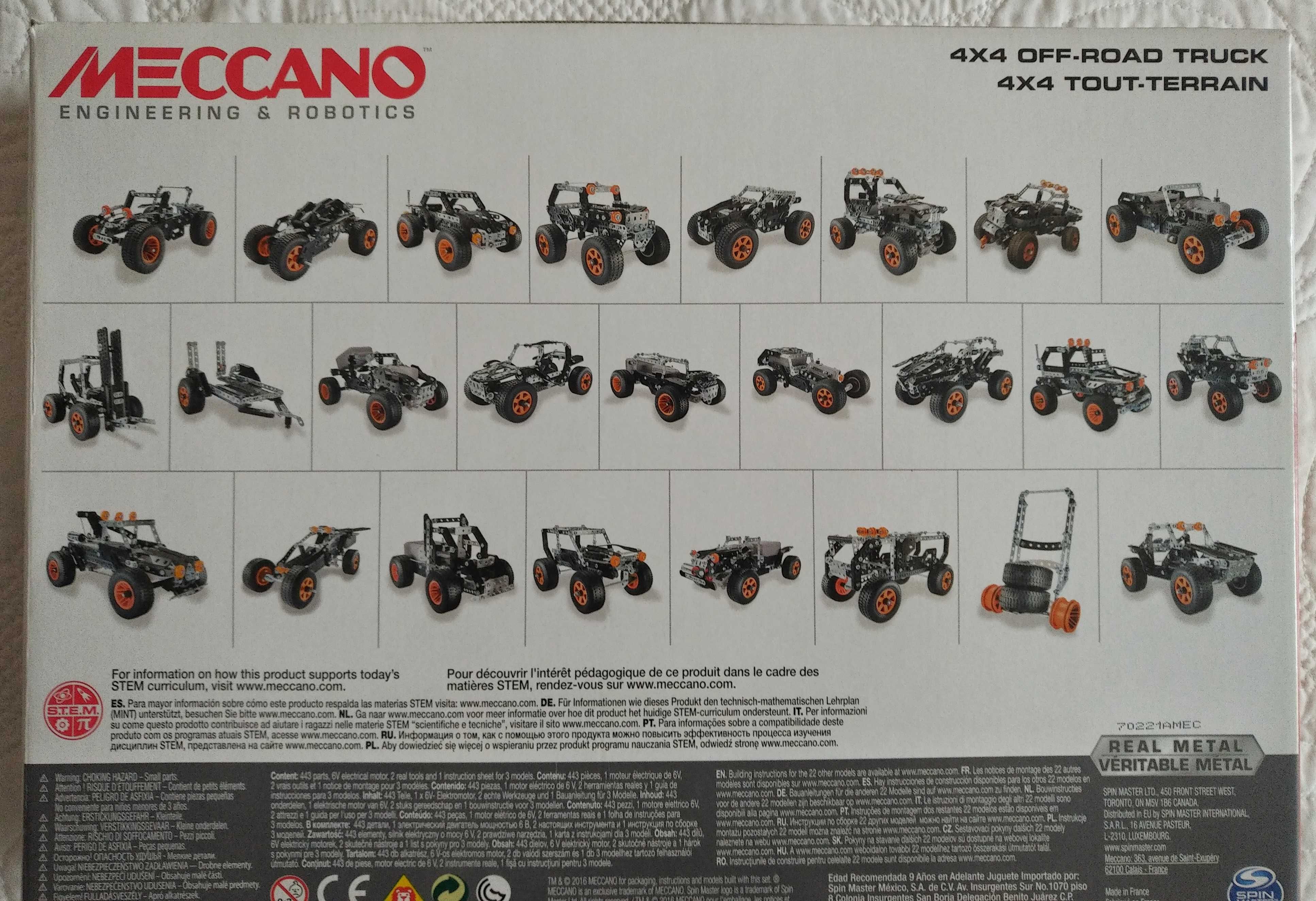 Klocki konstrukcyjne Meccano 4x4 off road truck 25w1 + gratis