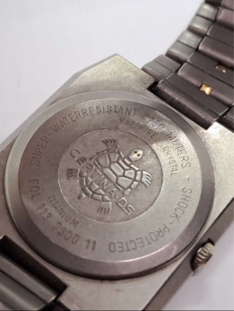 Relógio Certina DS Titanium Vintage Anos 70