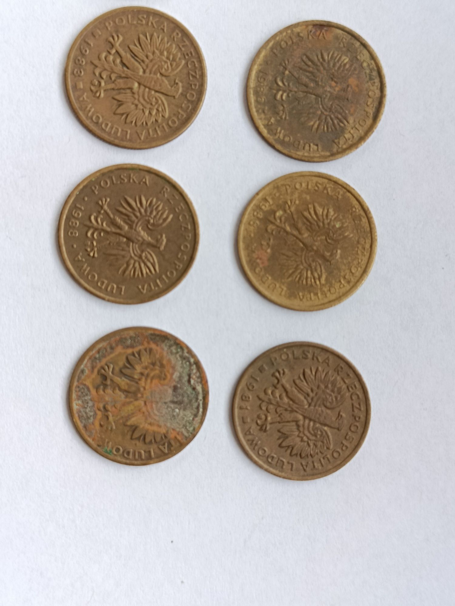 2z moneta 10 sztuk 1984, 1985,1986,1983,1981,1988