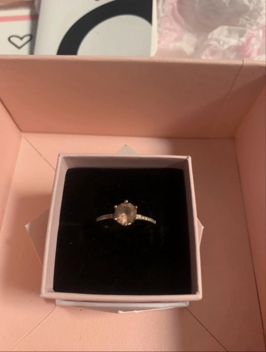 Pandora Crown pink golden Ring