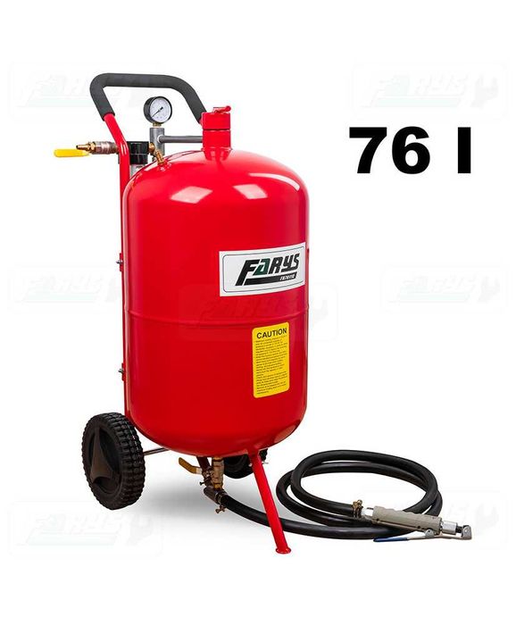 Piaskarka syfonowa 76l z zaworami i wężem 1/2" FR7011C - OUTLET