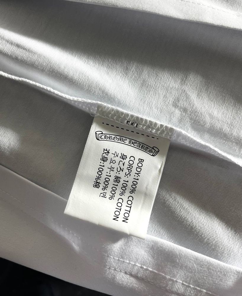 Футболка Chrome Hearts белая с бирками