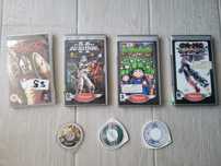 Zestaw 7szt gier na konsole PSP Pegi 16/12/3+ mix Tekken FIFA 09