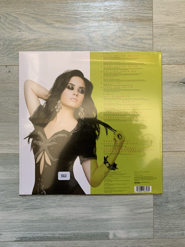 Demi Lovato Here We Go Again Vinil Rosa com Preto