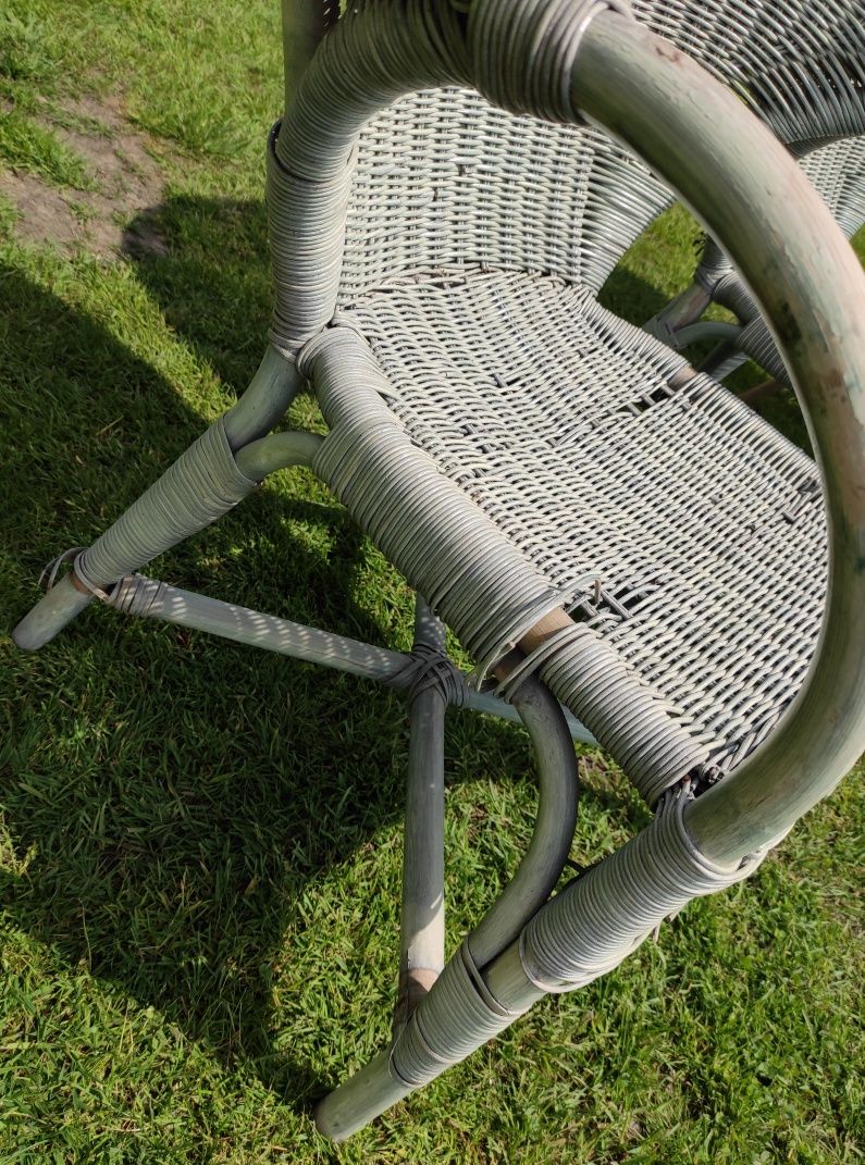 Meble ogrodowe krzesła wiklinowe krzesła bambusowe zestaw ogrodowy
