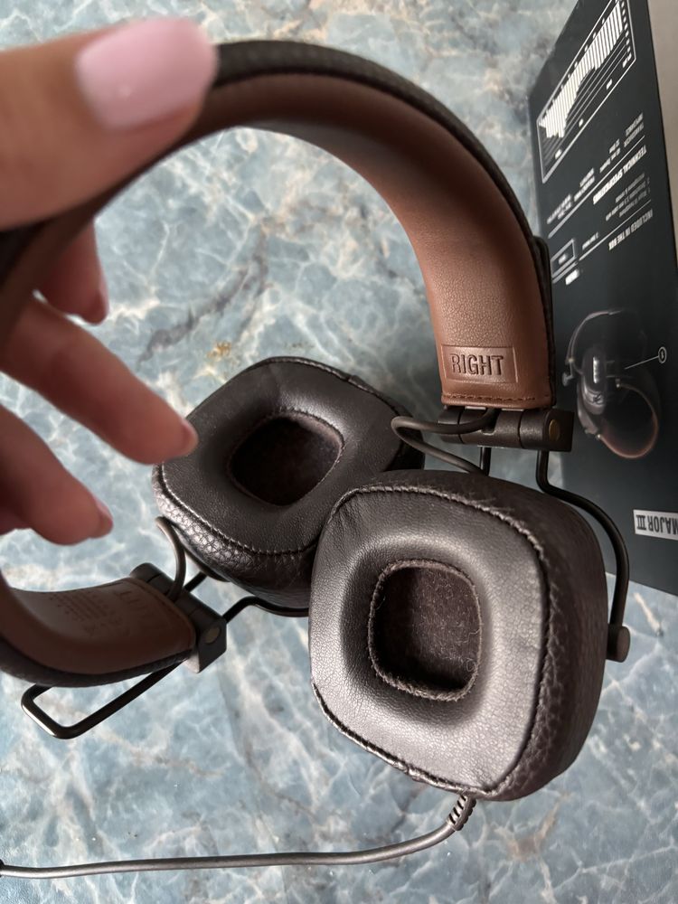 Marshall major 3 навушники дротові в ідеальному стані