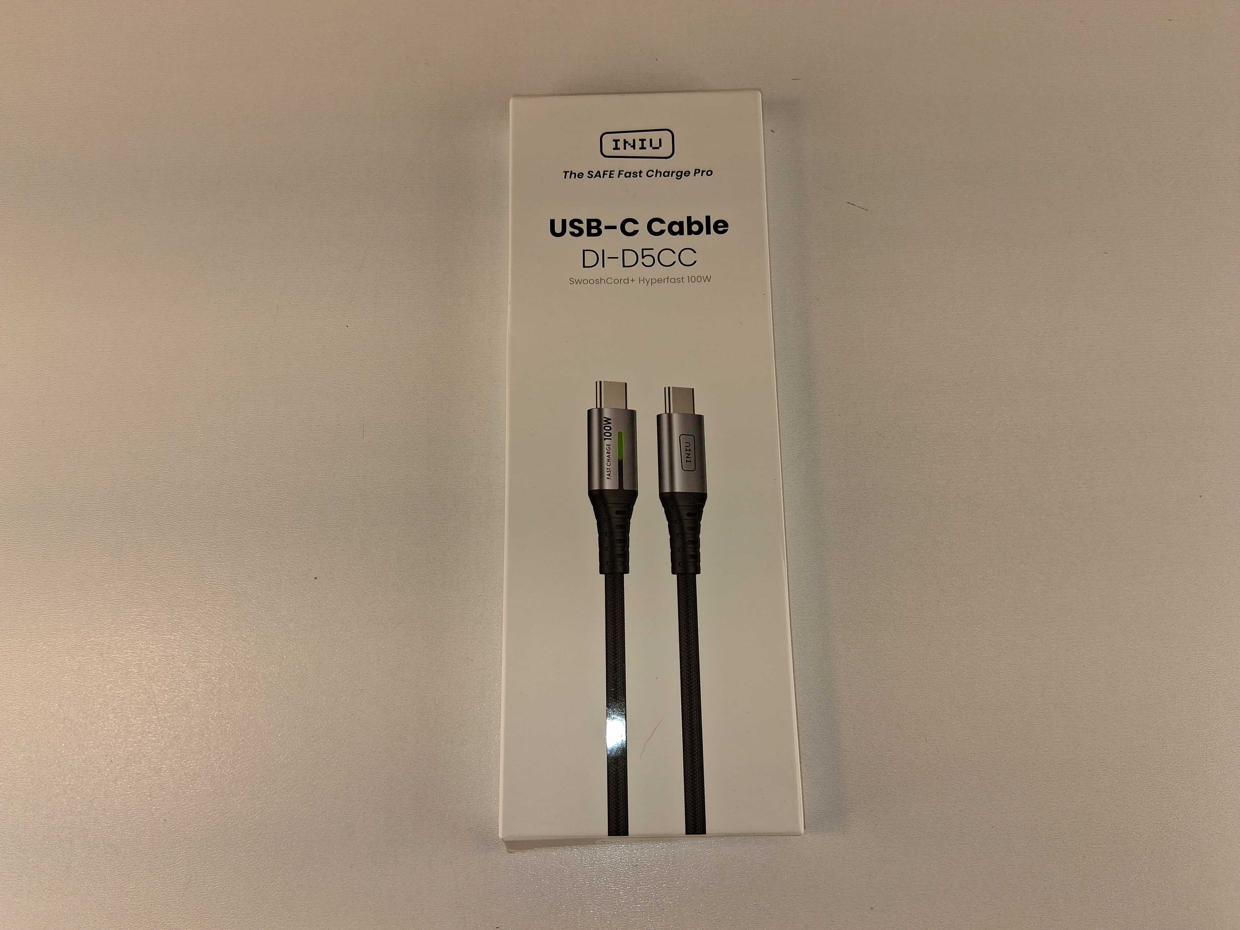E175 INIU Kabel USB-C DI-D5CC 100W Szybkie Ładowanie i Transfer Danych