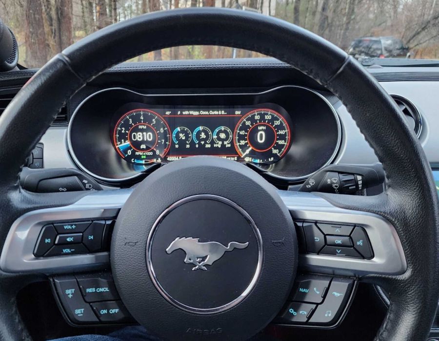2015-23 Atualização do painel digital do Ford Mustang