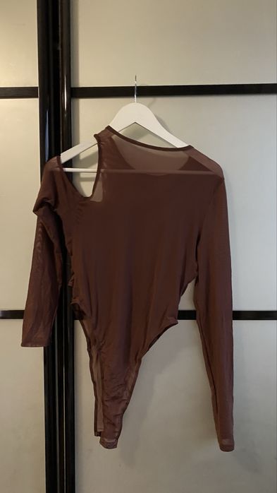 Шоколадний боді в сітку m-l