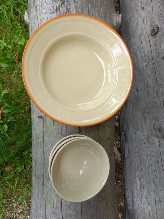 Talerze i miski Tułowice PRL - zestaw