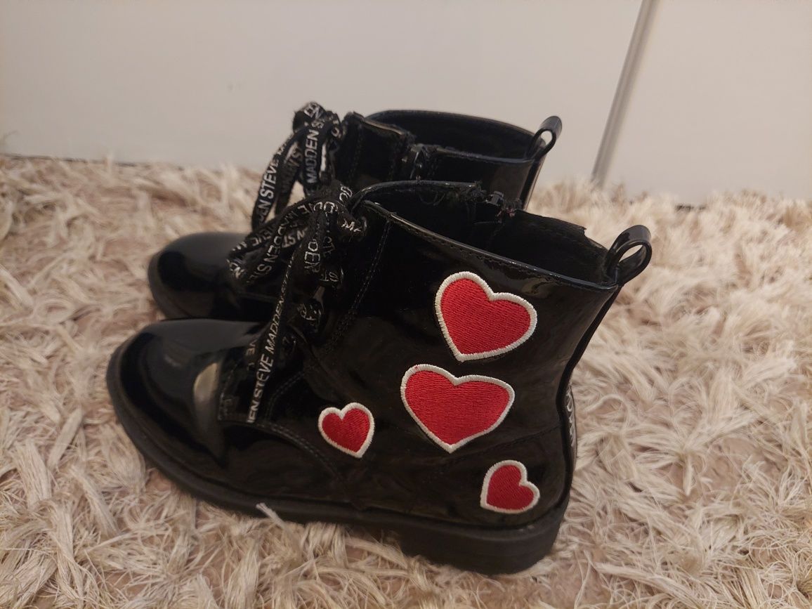 Botki lakierowane Steve Madden r.31 (20 cm)