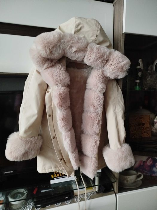 parka , kurtka zimowa dla dziewczynki - 134/140cm