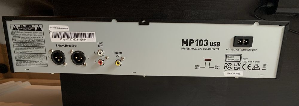 Numark MP 103-USB