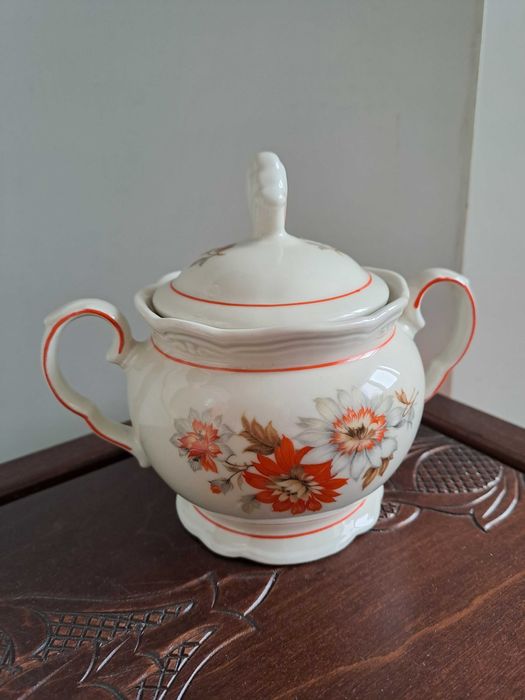 Фарфоровый Сервиз Чайник Сахарница Молочник Порцеляна