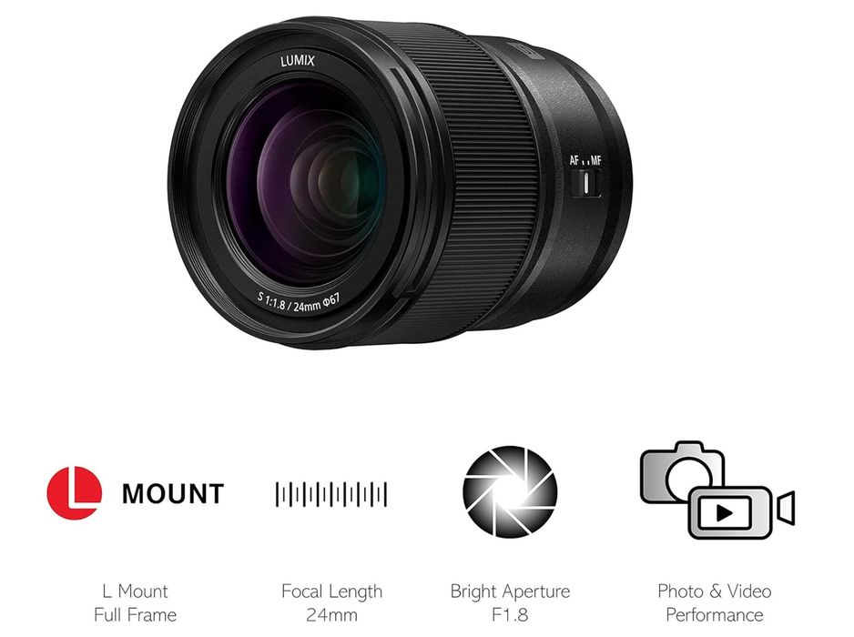 Panasonic Lumix S 24mm f/1.8 - Nova SELADA c/ garantia nacional