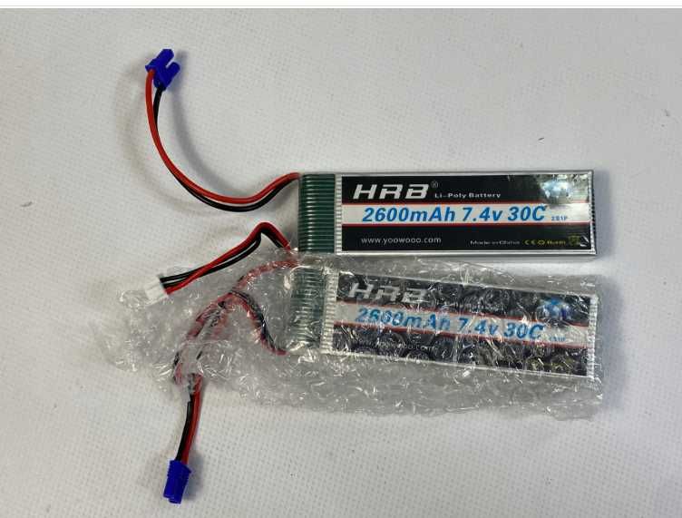 HRB Batteries 2S 7.4V 30C 2600mAh LIPo 2 шт. новые