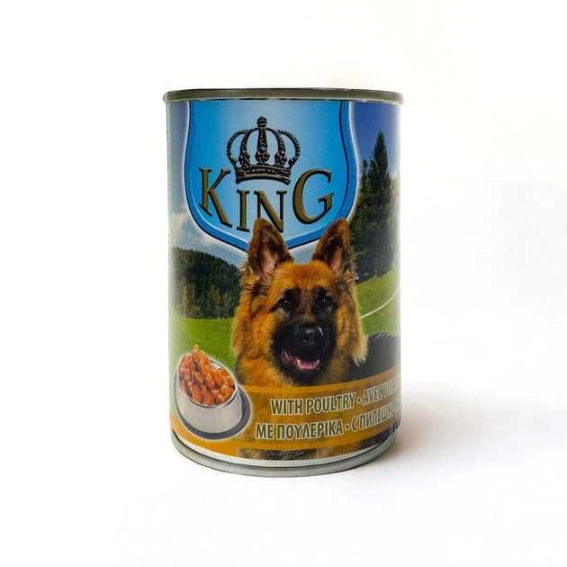 Консерва для дорослих собак KING DOG 415 г курка