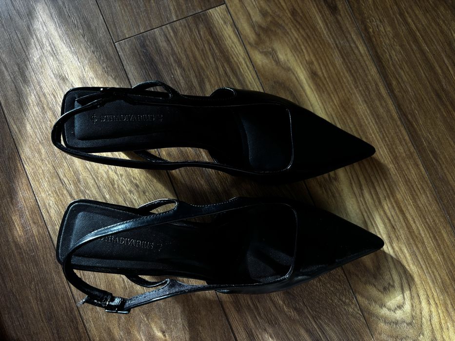 czółenka buty na niskim obcasie