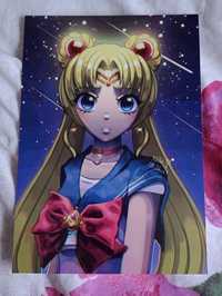 Plakat A4 Sailor moon czarodziejka z księżyca