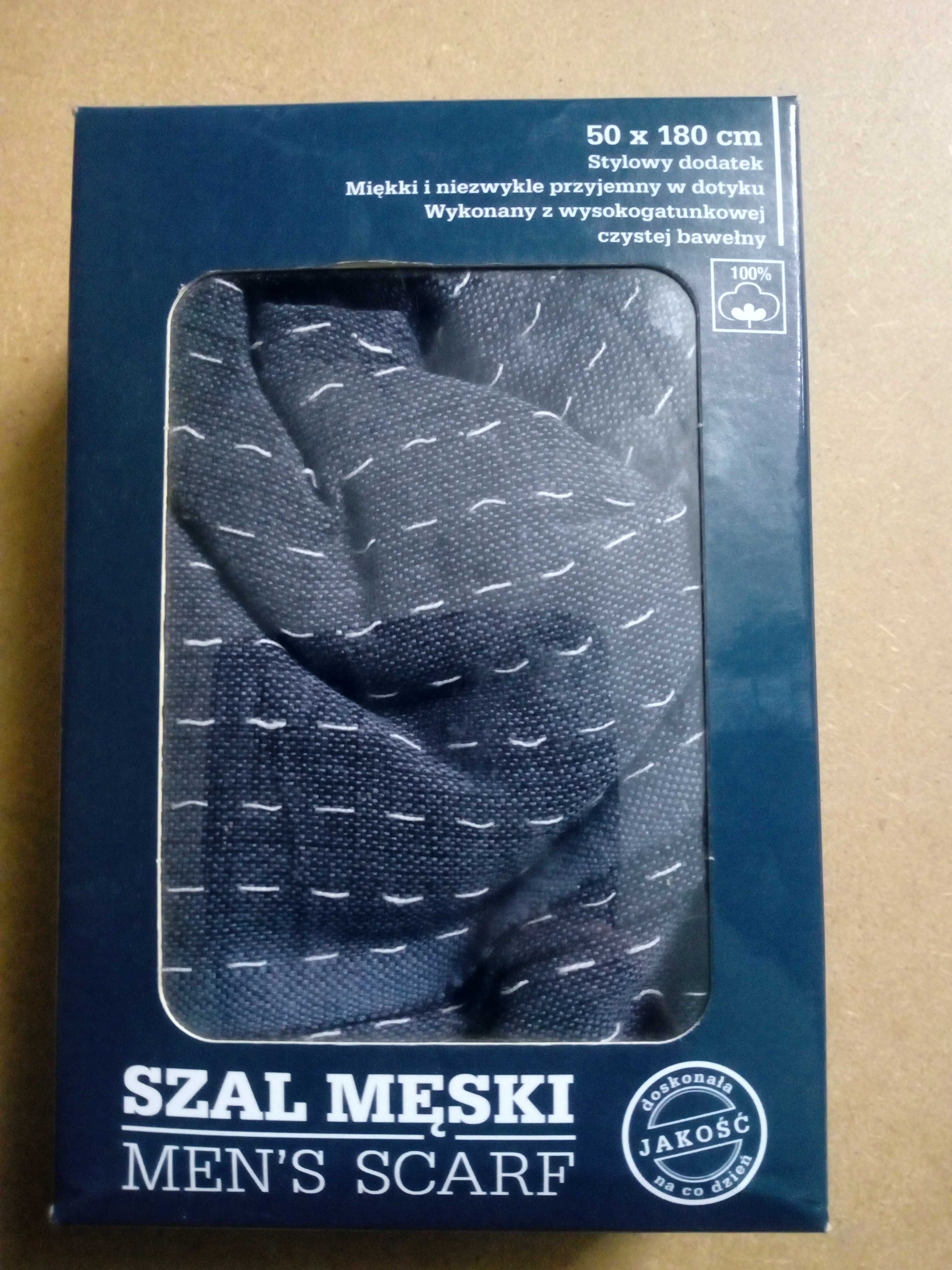 Nowy męski szal 50x180