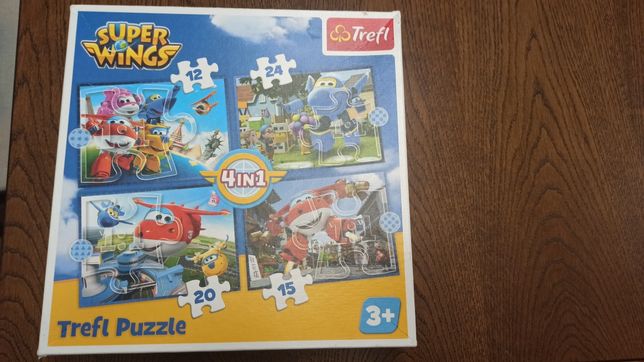 Puzzle Super Wings samoloty 4 w 1