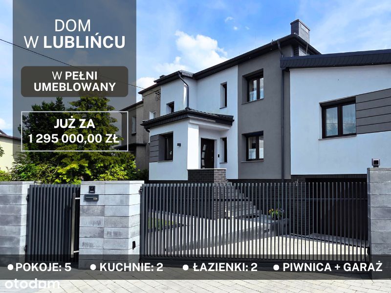 Dom w sercu Lublińca – gotowy do zamieszkania 151m2 + 89m2 podziemie