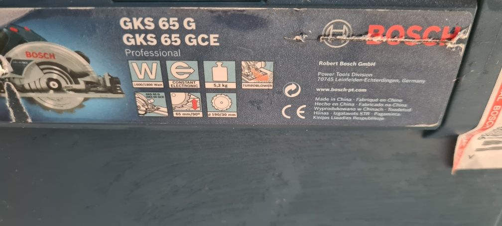 Piła tarczowa Bosch GKS 65 GCE