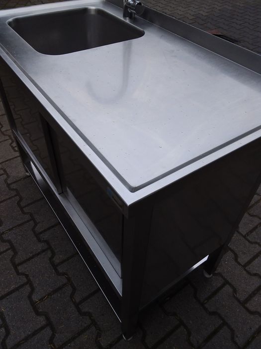 Zlewozmywak zlew 60x110cm z szafką gruby mocny gastronomiczny wysyłka