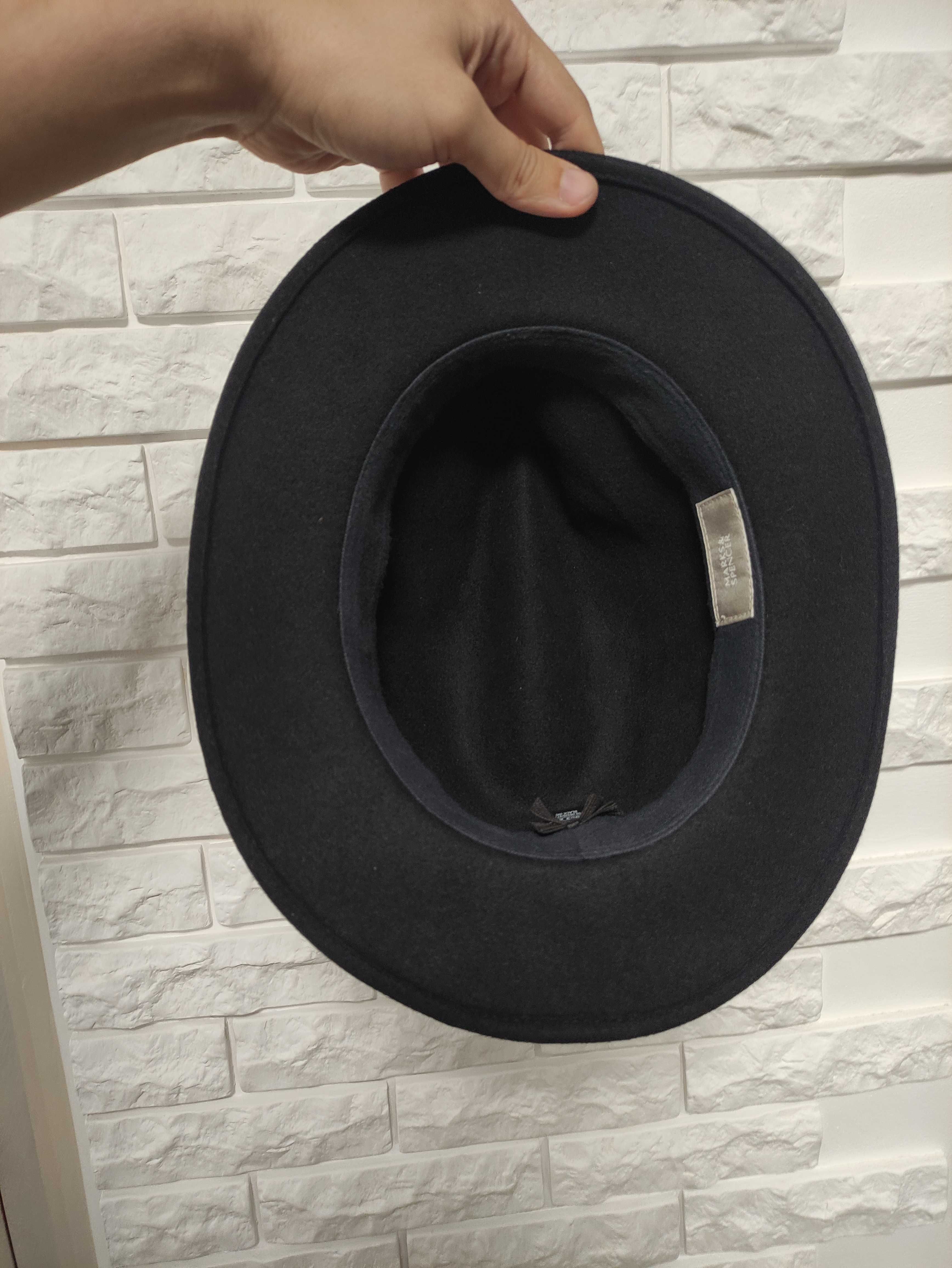 Stetson m&s капелюх ковбойський чорний фетровий чоловічий шляпа черная