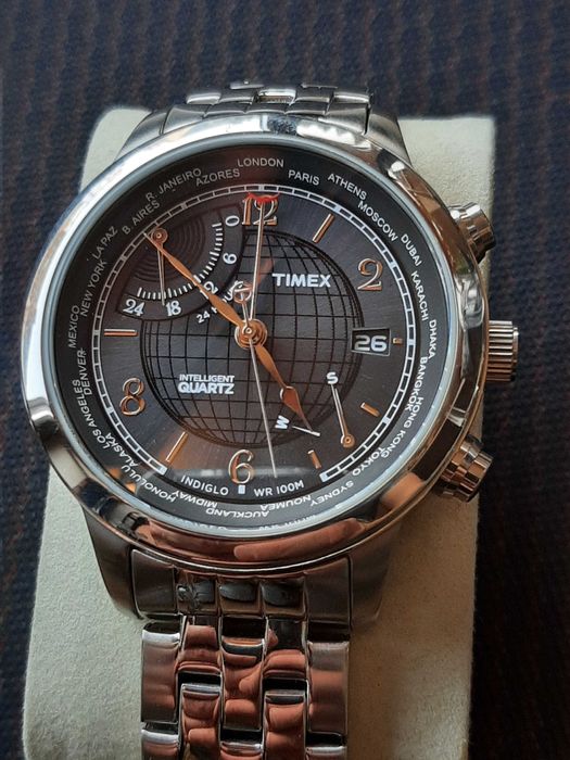 Timex T2N610 Intelligent Quartz zegarek World Time